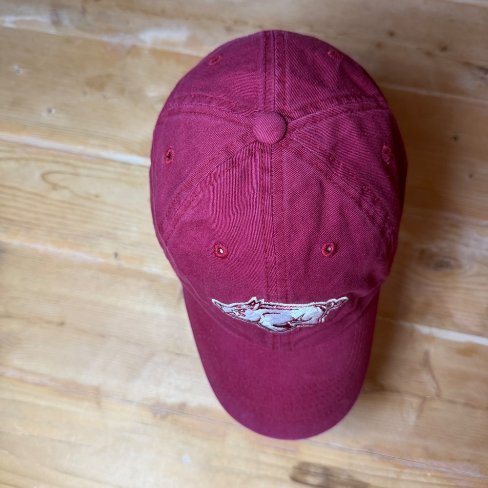 Arkansas Razorbacks Hat Bundle University of Arkansas‎ UofA Cardinal Red Cap Lot - Picture 3 of 7